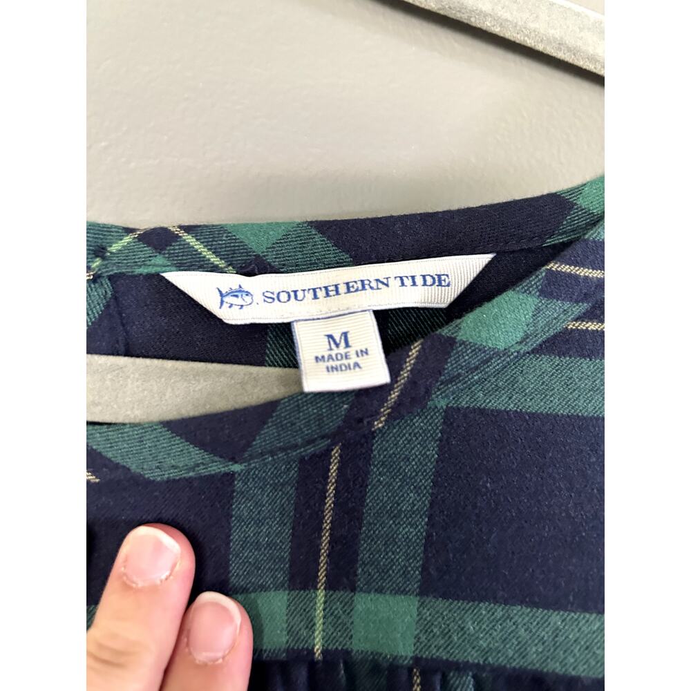 Southern Tide Women's Nadia Flannel Intercostal Dress - Medium - Picture 3 of 5